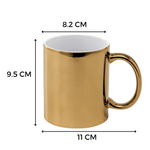 Taza Espejo Dorado 11oz Sublimación 12 pzs