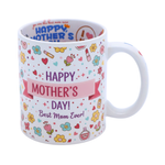 Taza Interior Happy Mothers Day 11oz Sublimación 12 Pzas