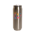 Lata de Refresco con Popote Acero Inoxidable 17oz
