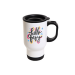 Taza Viajera Acero Inoxidable 14oz Blanca