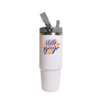 Termo Con Agarradera Acero Inoxidable 30oz Blanco