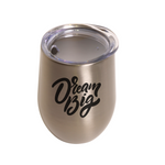 Vaso Vino Acero Inoxidable 12oz Plata Sublimación