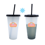 Vaso Mágico Cónico De Plástico Para Dtf Y Uv 710ml Negro 10 pzs