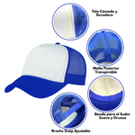 Gorra Trucker para Sublimar Azul Cobalto 10 pzs
