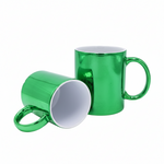 Taza Espejo Verde 11oz Sublimación 12pzs