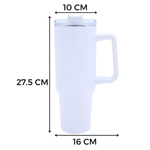 Termo Acero Inoxidable 40 Oz Con Popote Sublimación