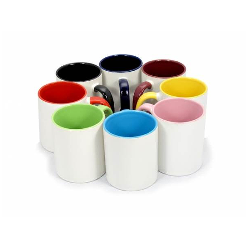 Taza Color Interior 11oz Sublimación 12 Pzas