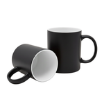 Taza Mágica Negro Matte 11oz Sublimación Pack 12pzs