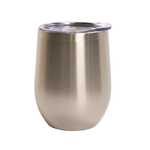 Vaso Vino Acero Inoxidable 12oz Plata Sublimación