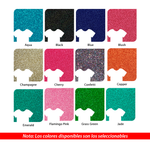 Vinil Textil Detalle Siser Glitter De 50cm Metro Lineal