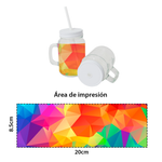 Mason Jar Transparente 500ml Sublimación Color Make